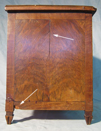 Seite vor der Restaurierung